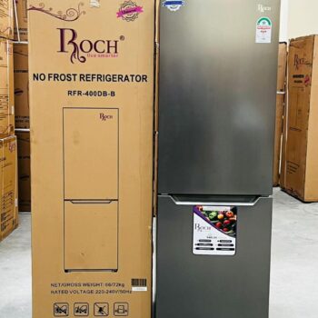 Roch No Frost ( *RFR-400DB-B *) Double Door Fridge with Bottom Load Freezer- 330 Ltrs