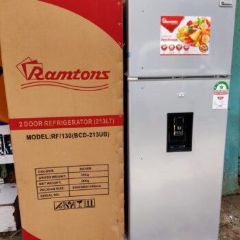 RAMTONS 213L DOUBLE DOOR FRIDGE WITH DISPENSER