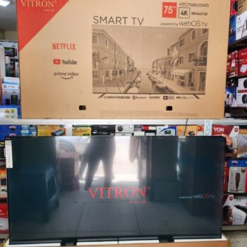 VITRON 75" WEBOS SMART FLAMELESS TV